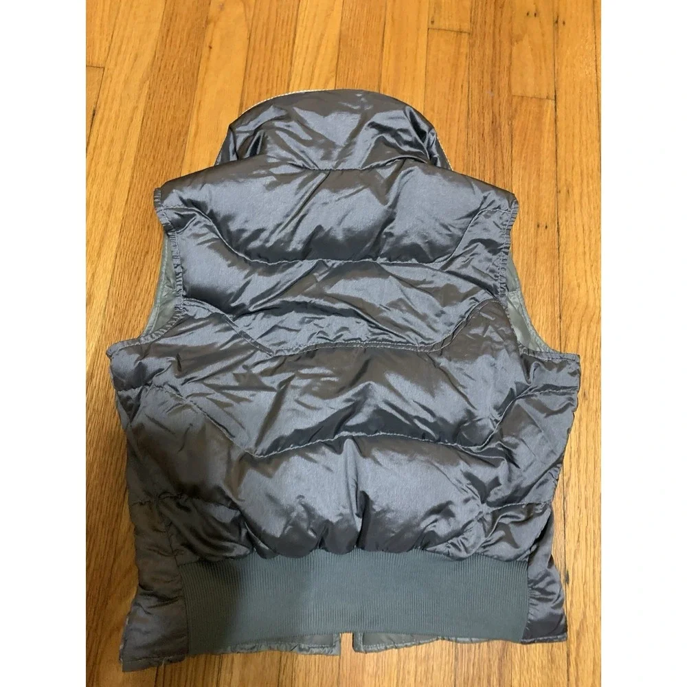 Jansport Vintage Goose Down Puffer Vest Corduroy Collar Womens Large